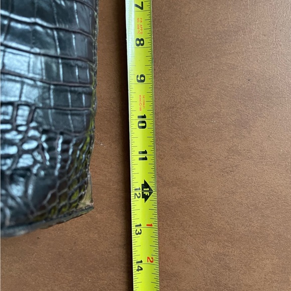 Brahmin EUC leather shoulder tote bag in brown and black with gold tone hardware - Picture 15 of 16